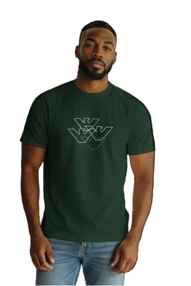 EMPORIO ARMANI T-SHIRT (LOGO-EMBROIDERED COTTON)